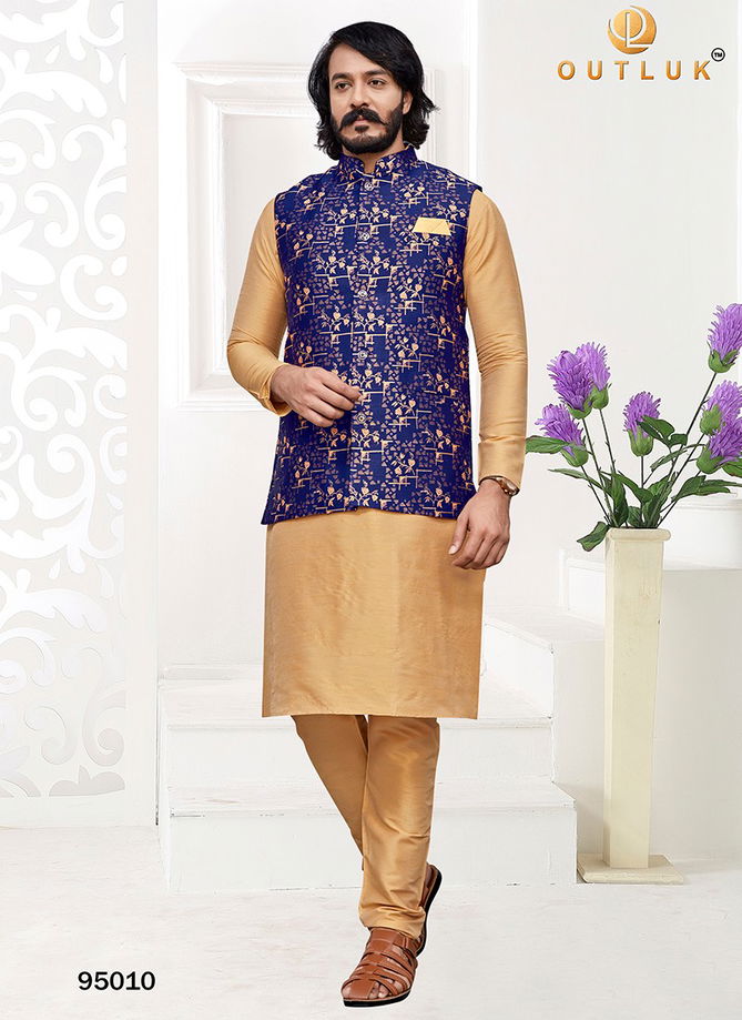 Outluk Vol 95 Ethnic Wear Wholesale Kurta Pajama With Jacket Collection